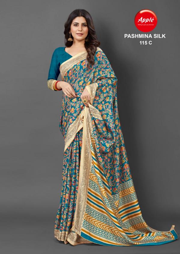 Apple Pashmina Silk 115 Ocassional Silk Saree Collection